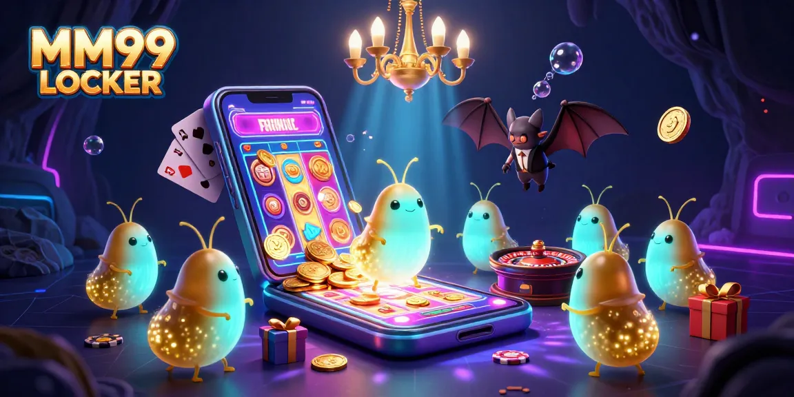 Join the fun at MM99 LOCKER, a vibrant cave casino with lively glowworms and engaging games.